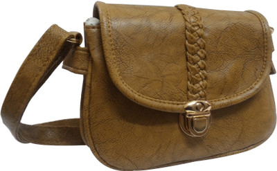 

Saugat Traders Women Casual Yellow PU Sling Bag