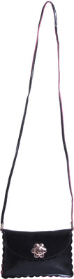 

ZORNNA Women Casual Black PU Sling Bag