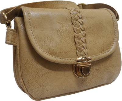 

Saugat Traders Women Casual Beige PU Sling Bag