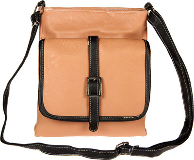 

LOVBIRD Girls Casual Tan PU Sling Bag
