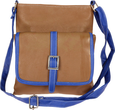 

LOVBIRD Girls Casual Brown PU Sling Bag
