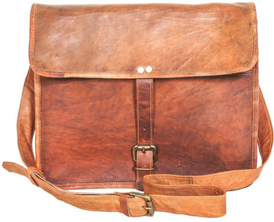 

Anshika International Boys & Girls Casual Brown Genuine Leather Sling Bag