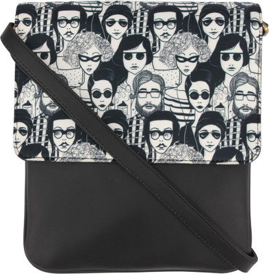 

Vivinkaa Women Casual Black Leatherette Sling Bag