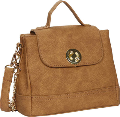 Bagkok Women Formal Brown PU Sling Bag