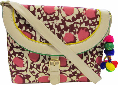 

Deepsum Women Casual Multicolor Cotton Sling Bag