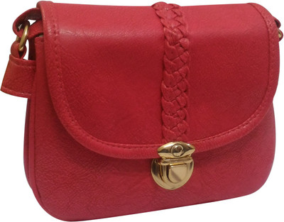 Saugat Traders Women Casual Pink PU Sling Bag
