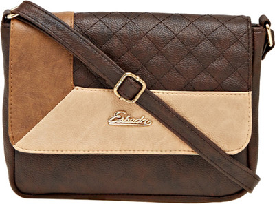

Esbeda Women Casual Brown PU Sling Bag