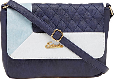 

Esbeda Women Casual Blue PU Sling Bag