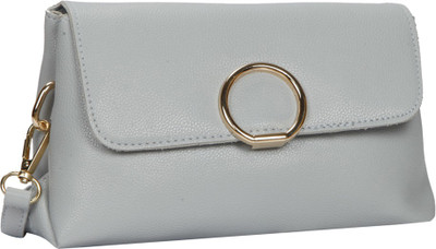 

Bagkok Women Casual Grey PU Sling Bag