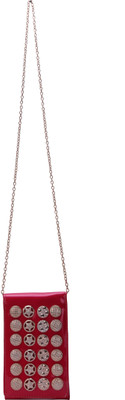 

Bee Fashionable Women Evening/Party Pink PU Sling Bag