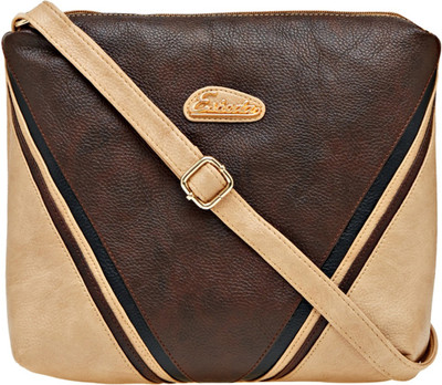 

Esbeda Women Casual Brown PU Sling Bag