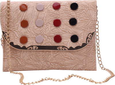

Bee Fashionable Women Casual Beige PU Sling Bag