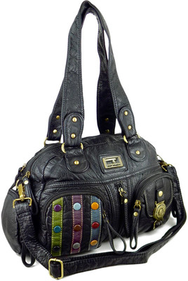 

Ripley Handbags Women Casual Black Leatherette Hand-held Bag