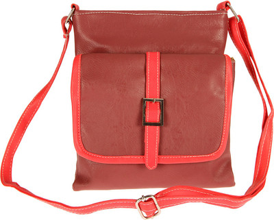 

LOVBIRD Girls Casual Maroon PU Sling Bag