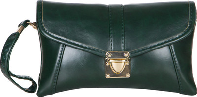 

CRAWLER Women Casual Green Leatherette Sling Bag