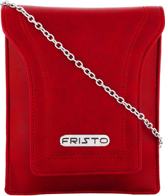 

Fristo Women Casual Red PU Sling Bag
