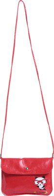 

ZORNNA Women Casual Red PU Sling Bag