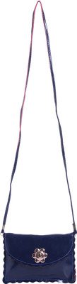 

ZORNNA Women Casual Blue PU Sling Bag