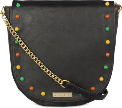 

Chumbak Women Casual Black PU Sling Bag