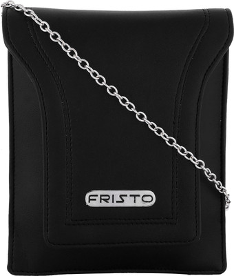 

Fristo Women Casual Black PU Sling Bag