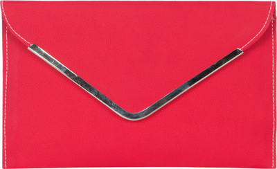 

VELINA Girls Casual Red Leatherette Clutch