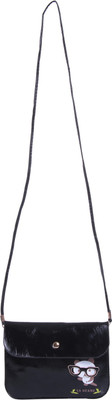 

ZORNNA Women Casual Black PU Sling Bag