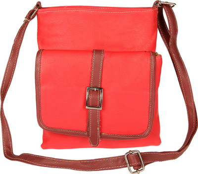 

LOVBIRD Girls Casual Red PU Sling Bag