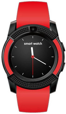 

Bluebells India ™HTMAX V8-3 V8 Bluetooth with Built-in Sim card and memory card slot Smartwatch Multicolor Smartwatch(Red Strap Free Size)