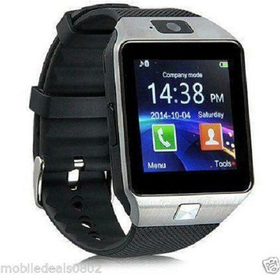 

Hopeberry DZ09 Silver Smartwatch(Black Strap Regular)