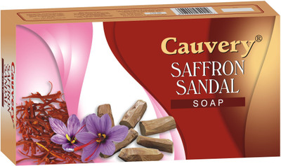 Cauvery Saffron Sandal Soap 3-in-1(375 g, Pack of 3)