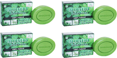 

AryanShakti Aloevera tulsi Soap | 100% natural(300 g, Pack of 4)