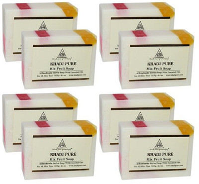 

Khadi pure gramodyog MIX FRUIT SOAP - 125 gm (SET OF 8)(1000 g, Pack of 8)