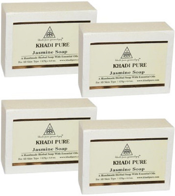 

Khadi pure gramodyog JASMINE SOAP - 125G (SET OF 4)(500 g, Pack of 4)