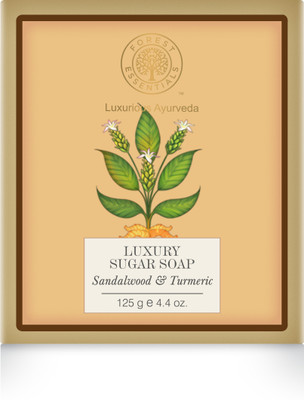 

Forest Essentials Luxury Sugar Soap Sandalwood & Turmeric(125 g)