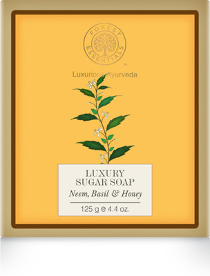 

Forest Essentials Luxury Sugar Soap Neem, Basil & Honey(125 g)
