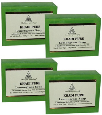 

Khadi pure gramodyog LEMONGRASS SOAP - 125 gm (SET OF 4)(500 g, Pack of 4)