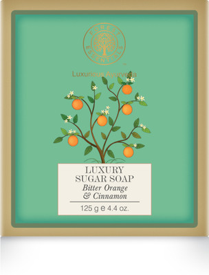 

Forest Essentials Luxury Sugar Soap Bitter Orange & Cinnamon(125 g)