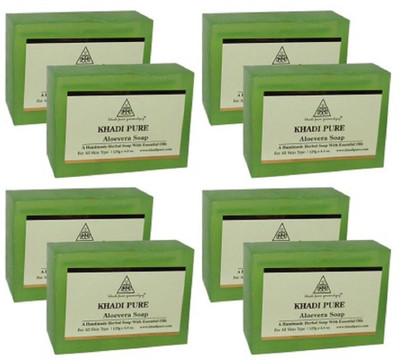 

Khadi pure gramodyog ALOEVERA SOAP - 125 gm (SET OF 8)(1000 g, Pack of 8)