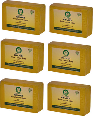 

Khadi Herbal NaturalLemon Soap - Pack Of 6(750 g, Pack of 6)
