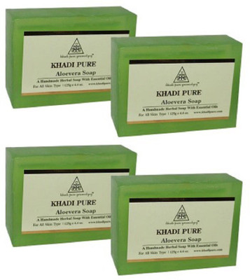 

Khadi pure gramodyog ALOEVERA SOAP - 125 gm (SET OF 4)(500 g, Pack of 4)