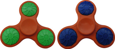 

S.Blaze Combo of 3 Arm Green of Blue Rounded Orange Fidget Spinner Toy for Kids & Adults(Orange, Green, Blue)