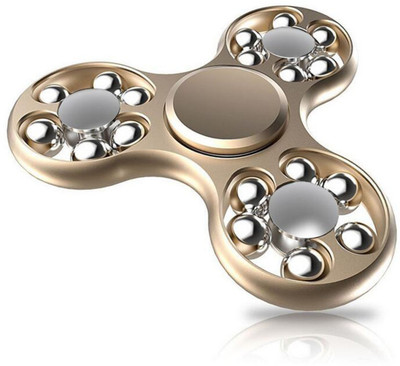

S.Blaze Metal 18 Gear Ball Golden Fidget Spinner Toy for Kids & Adults(Gold)