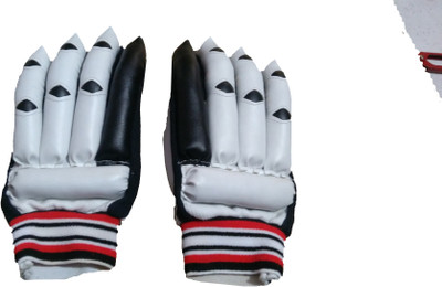 

Arnav REGULAR SERIES WITH COTTON NET ONE SIDE FOR VENTILATION Batting Gloves (Men, White), Black;white