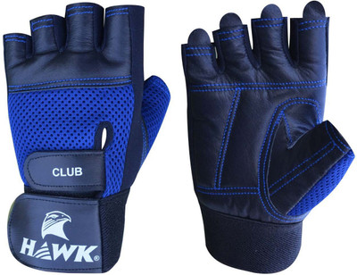

HAWK XT500 Gym & Fitness Gloves (XL, Black, Blue)