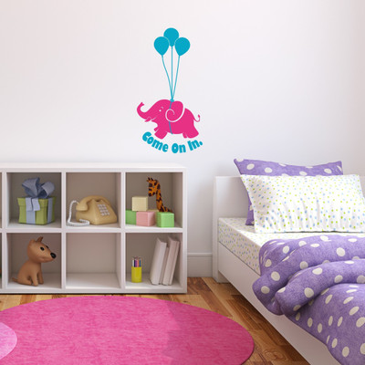 

Nilaya by Asian Paints  Wall Ons Door Cute Elephant Wall Sticker Sticker(Pack of 1, Multicolor
