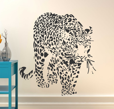 HAPPYSTICKY 50 cm Tiger Removable Sticker(Pack of 1)