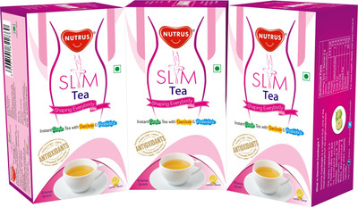 

Nutrus Slim Tea (Lemon) 20 Sachets (2g each) Lemon Instant Tea(260 g, Box)
