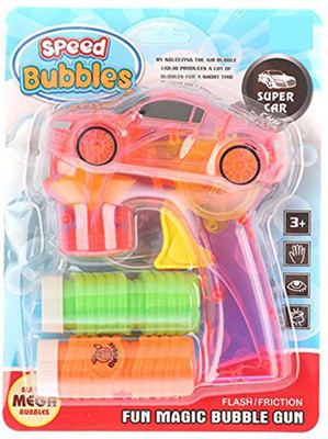 

Smiles Creation ™ Car Shape Bubble Gun With Light Toys for Kids(Multicolor)