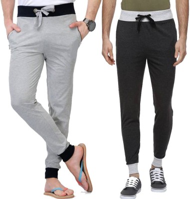 WellFitLook Solid Men Multicolor Track Pants