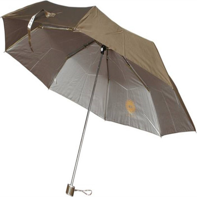 

ZVR Pakiza Nylon Brown 3 Fold Umbrella(Brown)